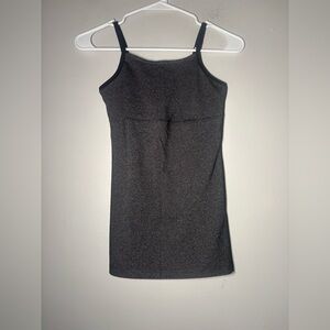 Beyond Yoga Charcoal Gray Black Spacedye Move It Tank Dress size XS